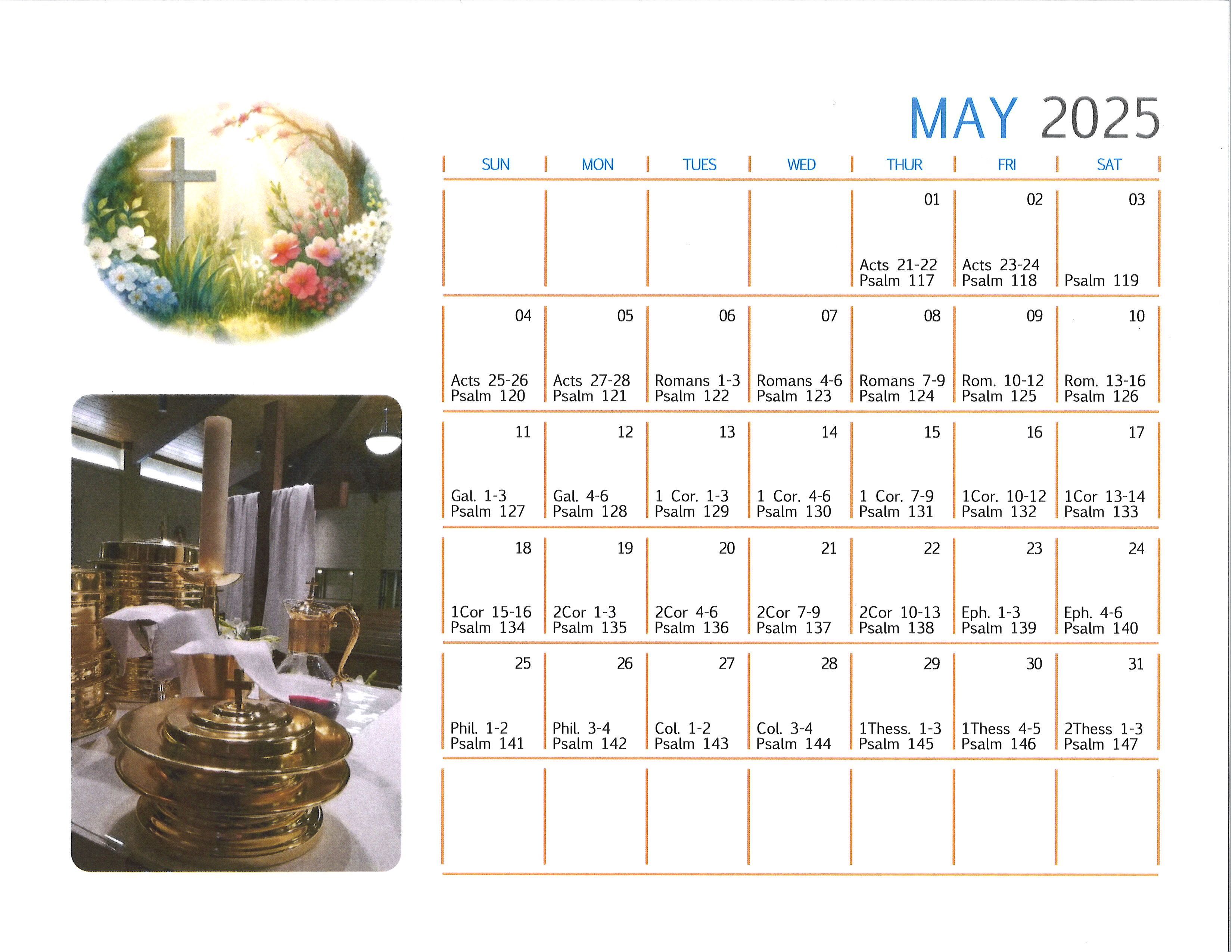 May reading calendar
