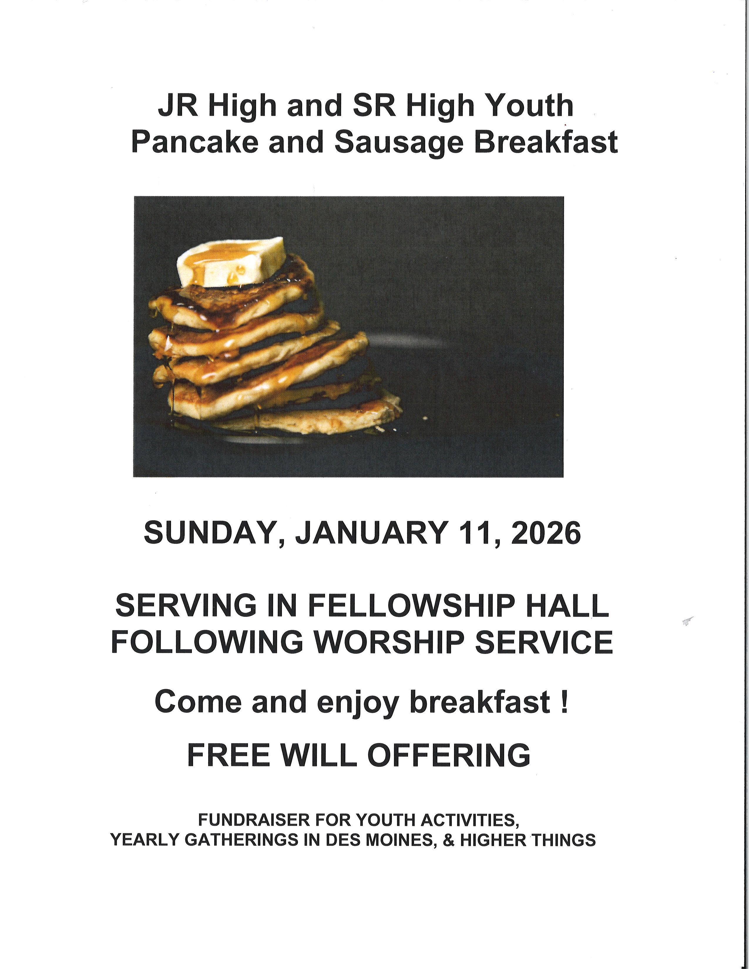 Youth Pancakes January